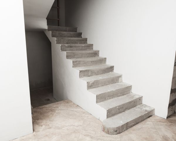 Cement Step Installation in Temple
