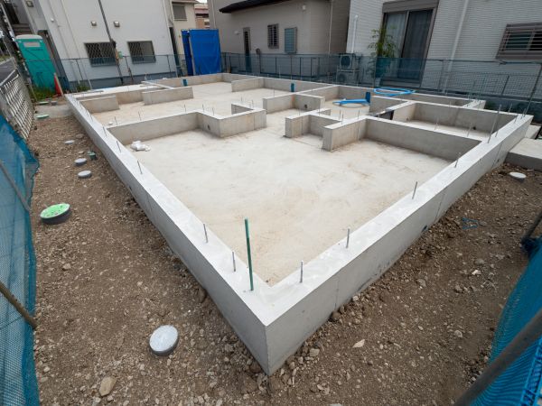Foundation Construction in Temple