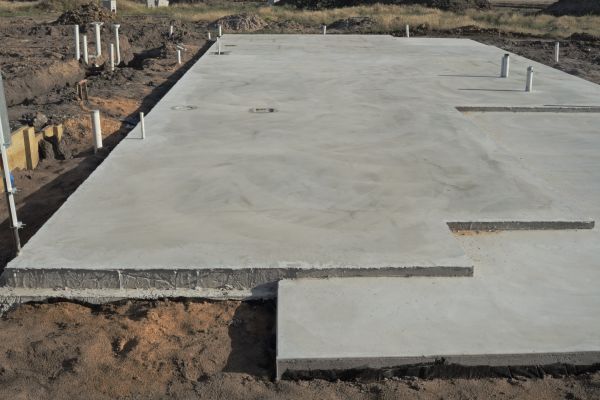 Slab Foundation Construction in Temple