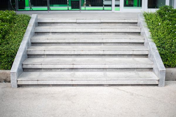Concrete Stairs Installation in Temple