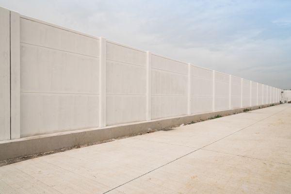 Concrete Fence Construction in Temple