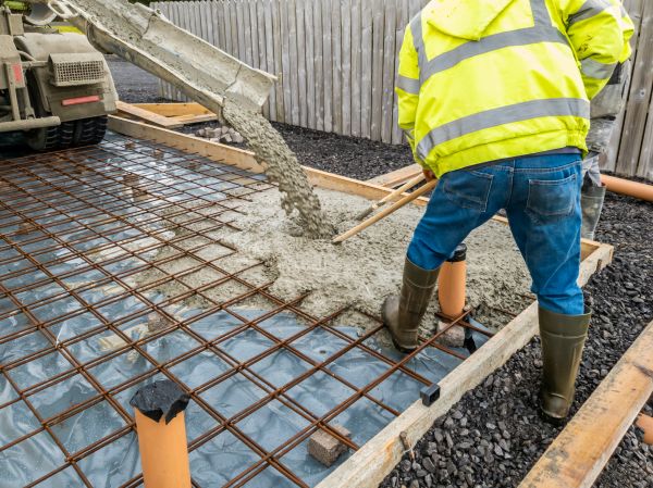 Basement Slab Pouring in Temple