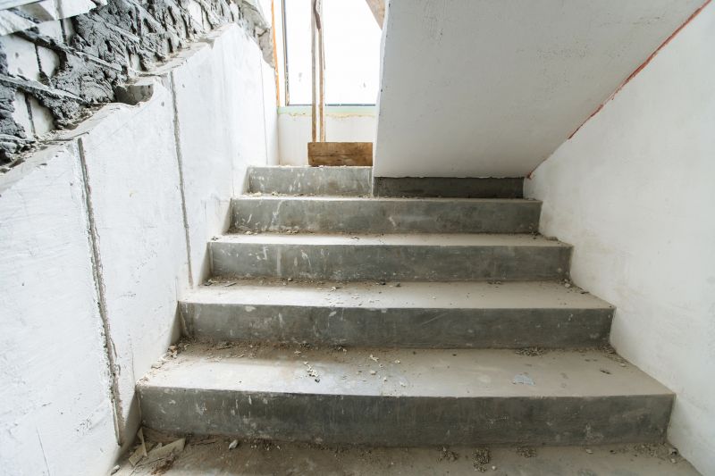 Concrete steps and stairs